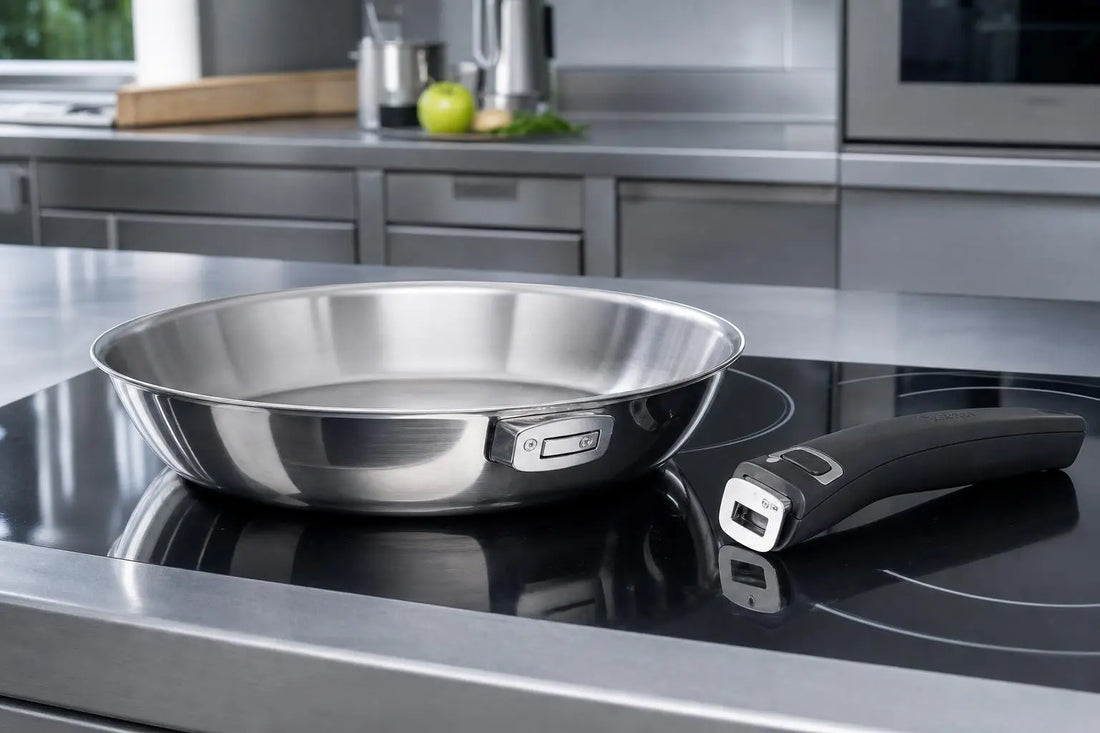 Poêle inox manche amovible professionnel : guide et comparatif