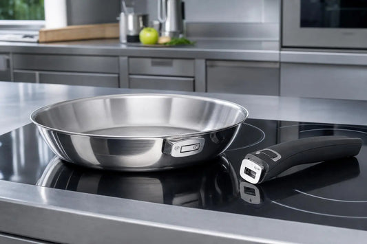 Poêle inox manche amovible professionnel : guide et comparatif