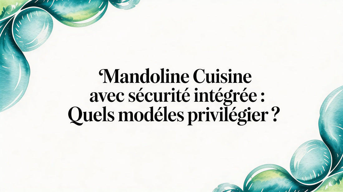 Mandoline cuisine avec sécurité intégrée : quels modèles privilégier ? Smarty Chef