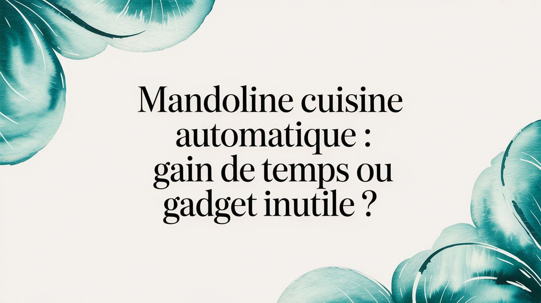 Mandoline cuisine automatique : gain de temps ou gadget inutile ?