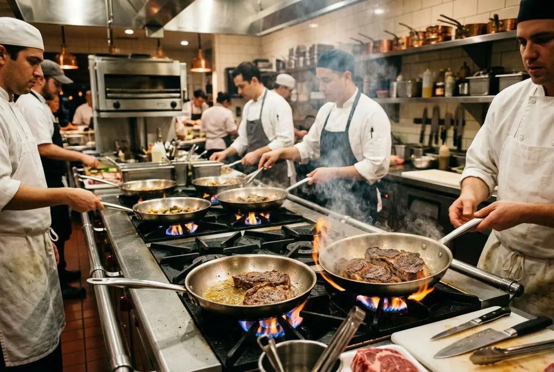 Poêle inox professionnelle pour cuisine collective : guide