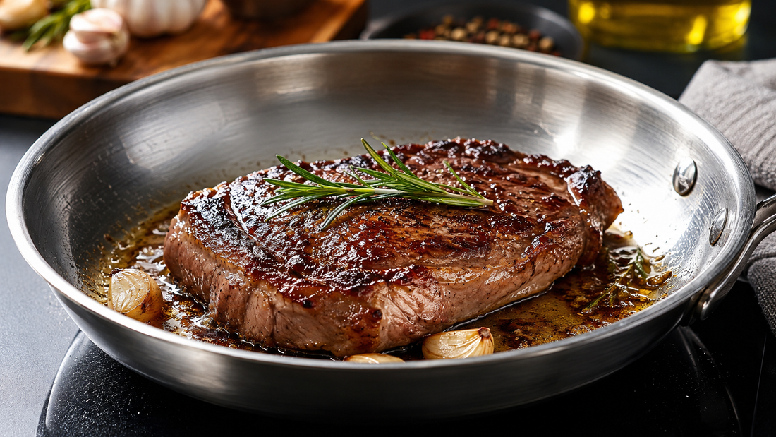 Cuire la viande dans une poêle inox à la perfection