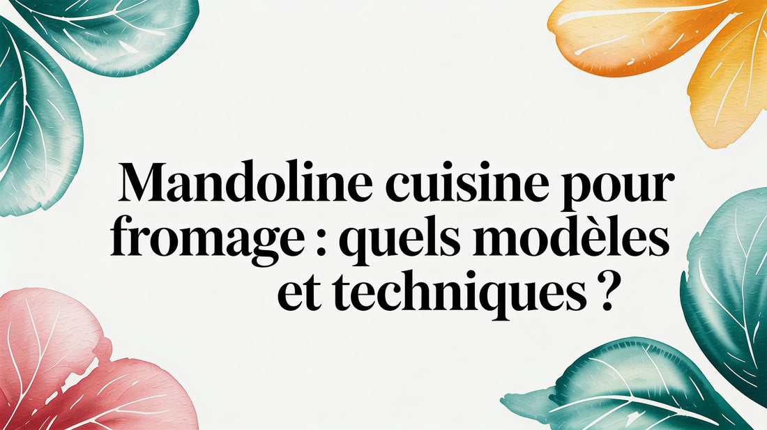 Mandoline cuisine pour fromage : quels modèles et techniques ?
