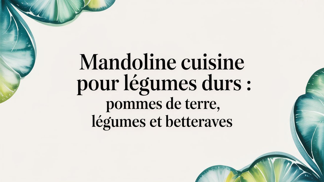 Mandoline cuisine pour légumes durs : pommes de terre, légumes et betteraves