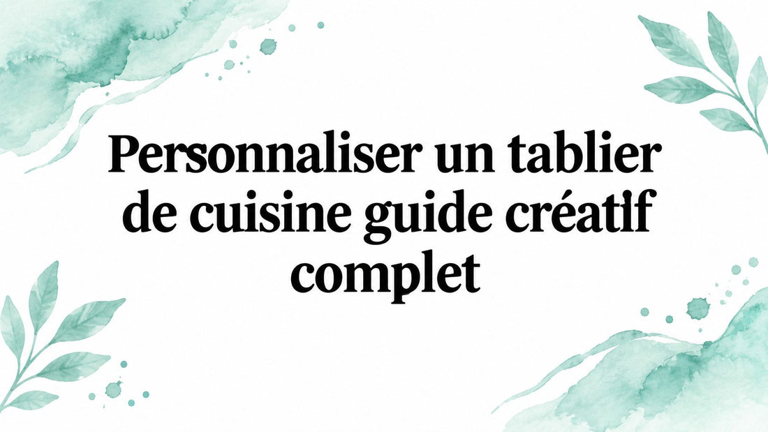 Personnaliser un tablier de cuisine, guide créatif complet