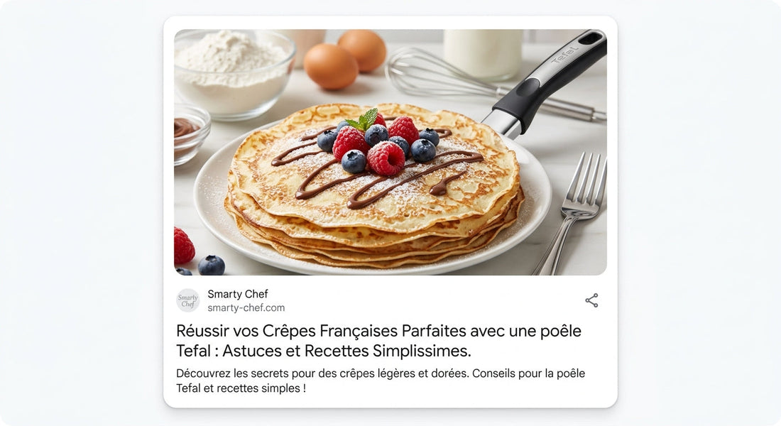 Les crêpes Françaises avec une poêle Tefal Smarty Chef