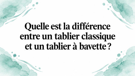 Quelle est la différence entre un tablier classique et un tablier à bavette ?