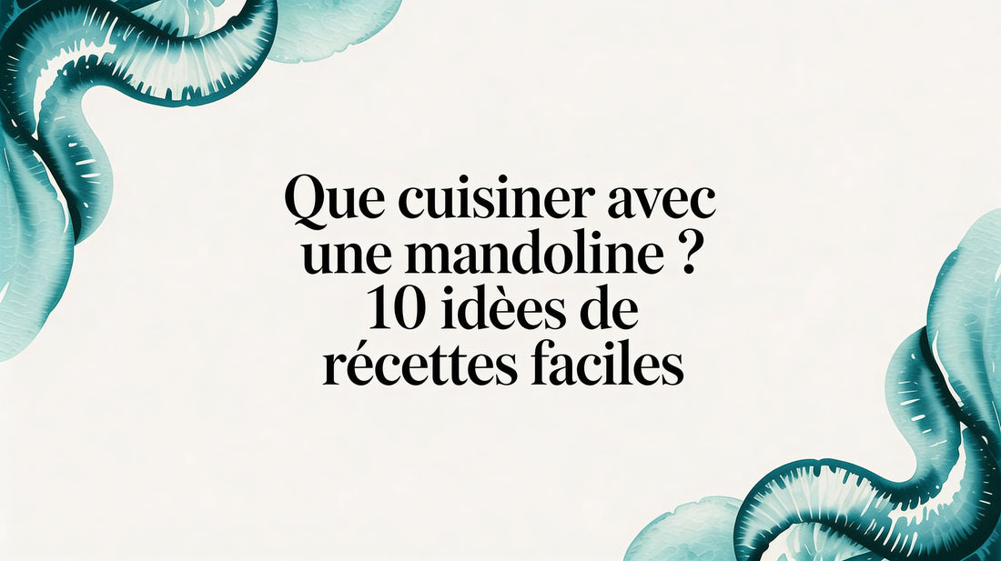Que cuisiner avec une mandoline ? 10 idées de recettes faciles