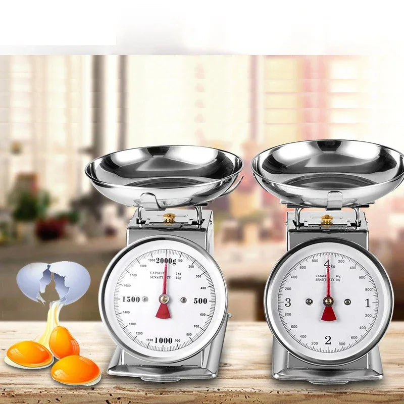 Balance de cuisine mécanique avec bol inox grande capacité 5kg RetroGram™