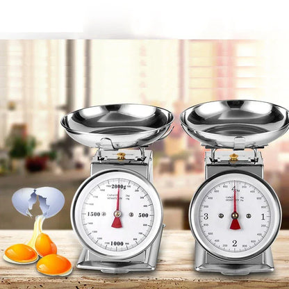 Balance de cuisine mécanique avec bol inox grande capacité 5kg RetroGram™
