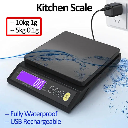 Balance de cuisine étanche IP67 pour un nettoyage facile – AquaScale Pro