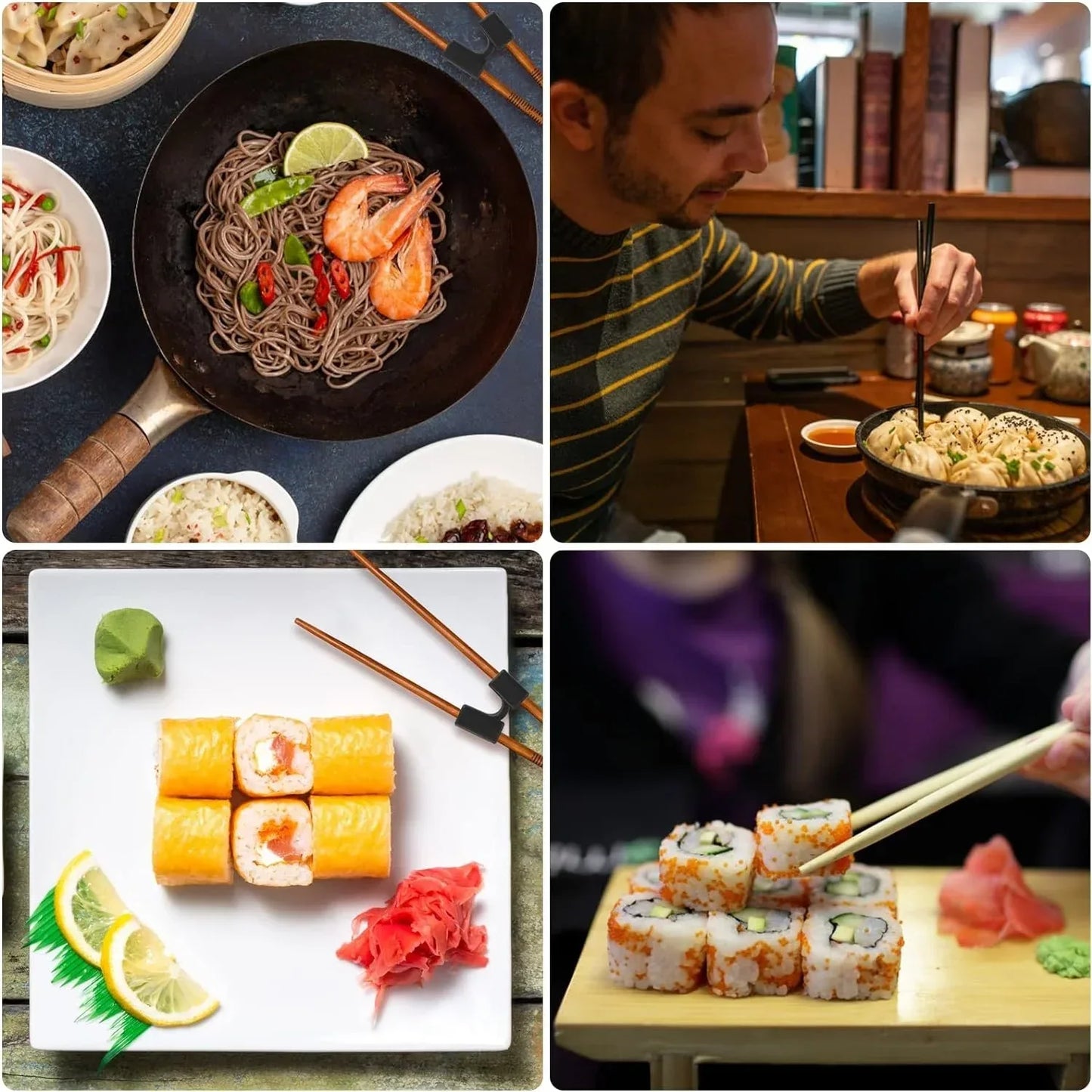 Guide pour Baguette japonaise EASYCHOP maintien baguettes alignées