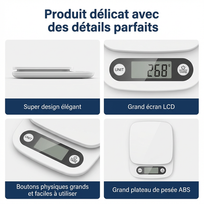 Balance Electronique Inteligente  5kg/1g | CaloriX™