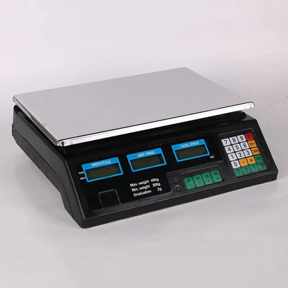 40KG Electronic Price Computing Scale Commercial  Price Scale Digital Scale LCD Backlight For Retail Store Restaurant Market Smarty Chef
