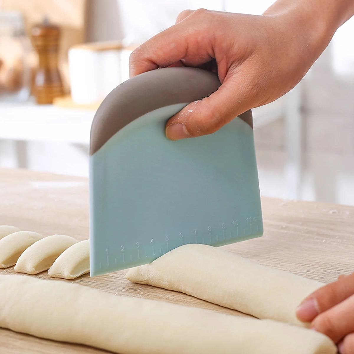 Spatule grattoir à pâte silicone, vue 1