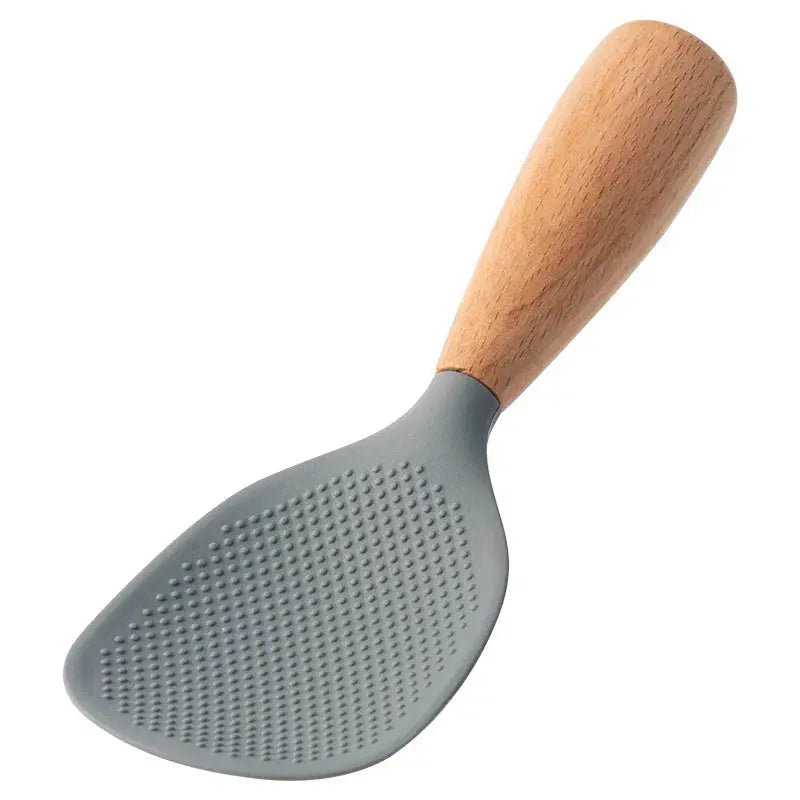 1Pcs Silicone Spoon Non-stick Cooking Spoon Anti-scalding Pot Rice High-temperature-resistant Spoon Durable Kitchen Gadgets Smarty Chef