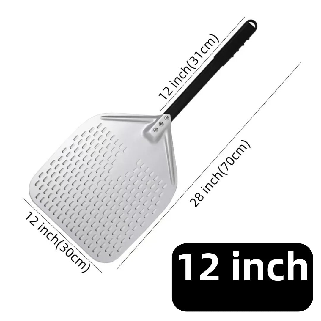 Argent 12 pouces 70 cm Couleur Pelle À Pizza En Aluminium Anodisé Pour Four