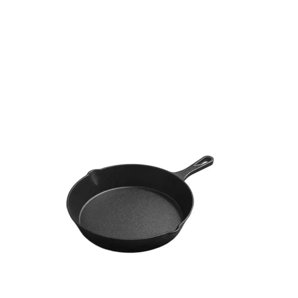 Uncoated Nonstick Frying Pan Signature Teardrop Handle Cast Iron Small Omelette Pan Multi-size Heat-Resistant Saute Pot Kitchen Smarty Chef