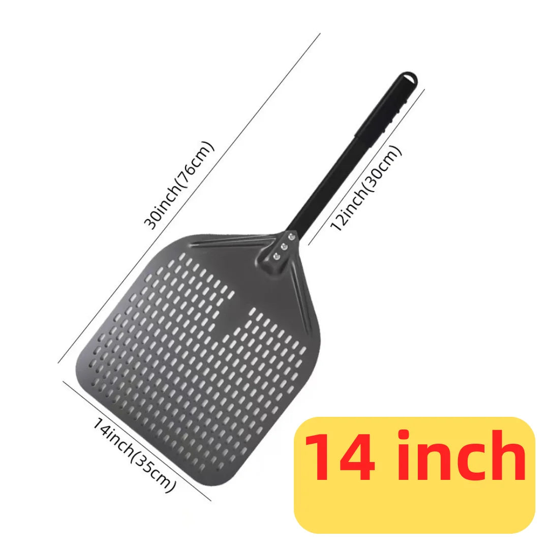 Noir 14 pouces 76 cm Couleur Pelle À Pizza En Aluminium Anodisé Pour Four