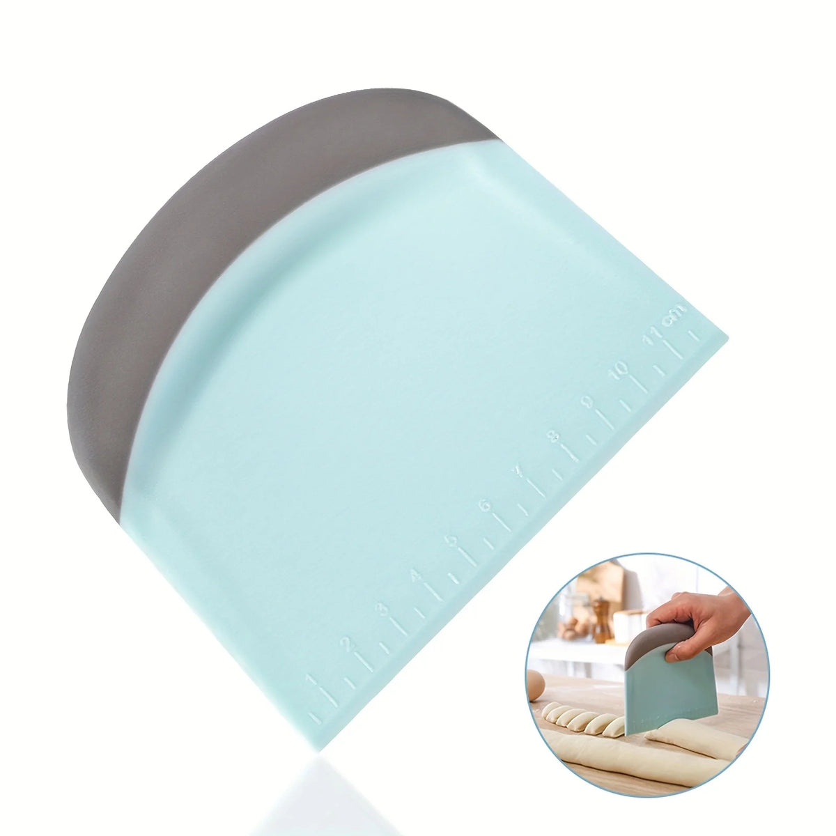 Spatule grattoir à pâte silicone, vue 3