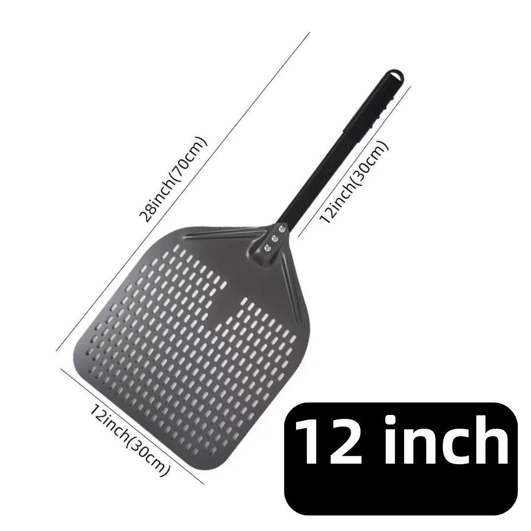 Noir 12 pouces 70 cm Couleur Pelle À Pizza En Aluminium Anodisé Pour Four