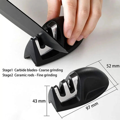 Kitchen knife a set of 7 pieces, black stainless steel knife, knife sharpener, a professional chef knife set, is yakeli stents Smarty Chef