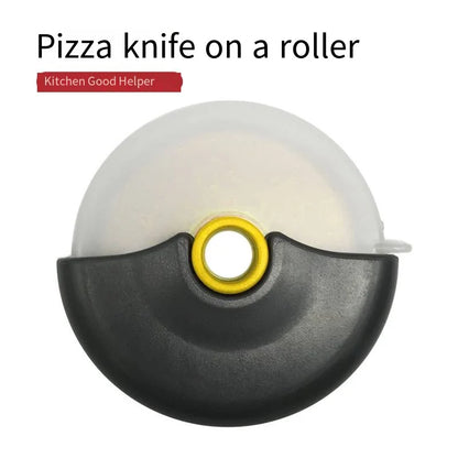 Roulette à pizza inox avec couvercle, vue 2