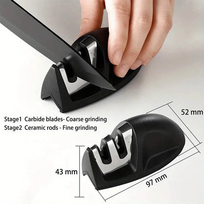 Kitchen knife a set of 7 pieces, black stainless steel knife, knife sharpener, a professional chef knife set, is yakeli stents Smarty Chef