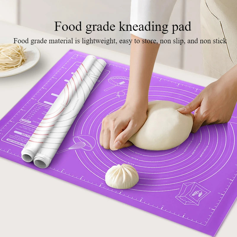 Tapis de cuisson silicone antidérapant rouge, vue 3