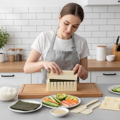 Sushi maker MakiPro pour réussir des rouleaux de sushi réguliers en quelques secondes