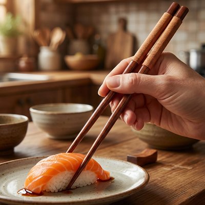 baguette chinoise ELEGANTE en acier inoxydable facile à nettoyer