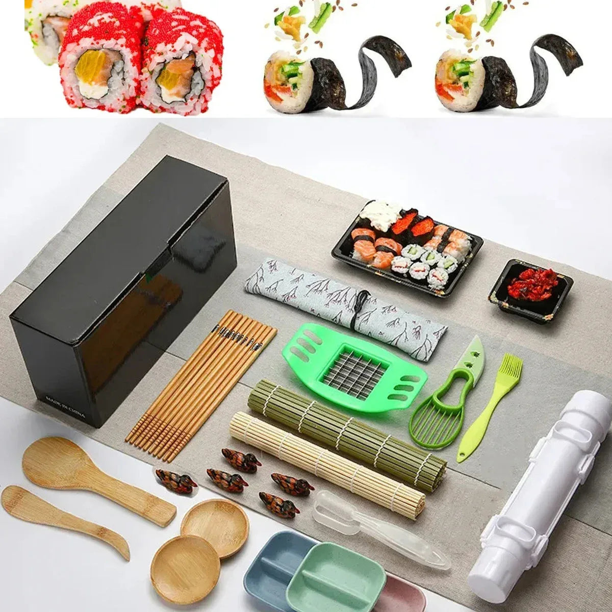 kit sushi complet ZenSushi avec accessoires pour makis 