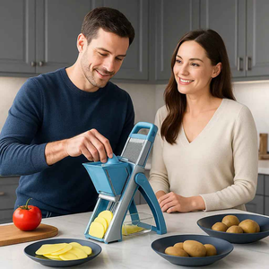 Mandoline cuisine - QUIQPREP™  Trancheuse Multifonction 4 en 1
