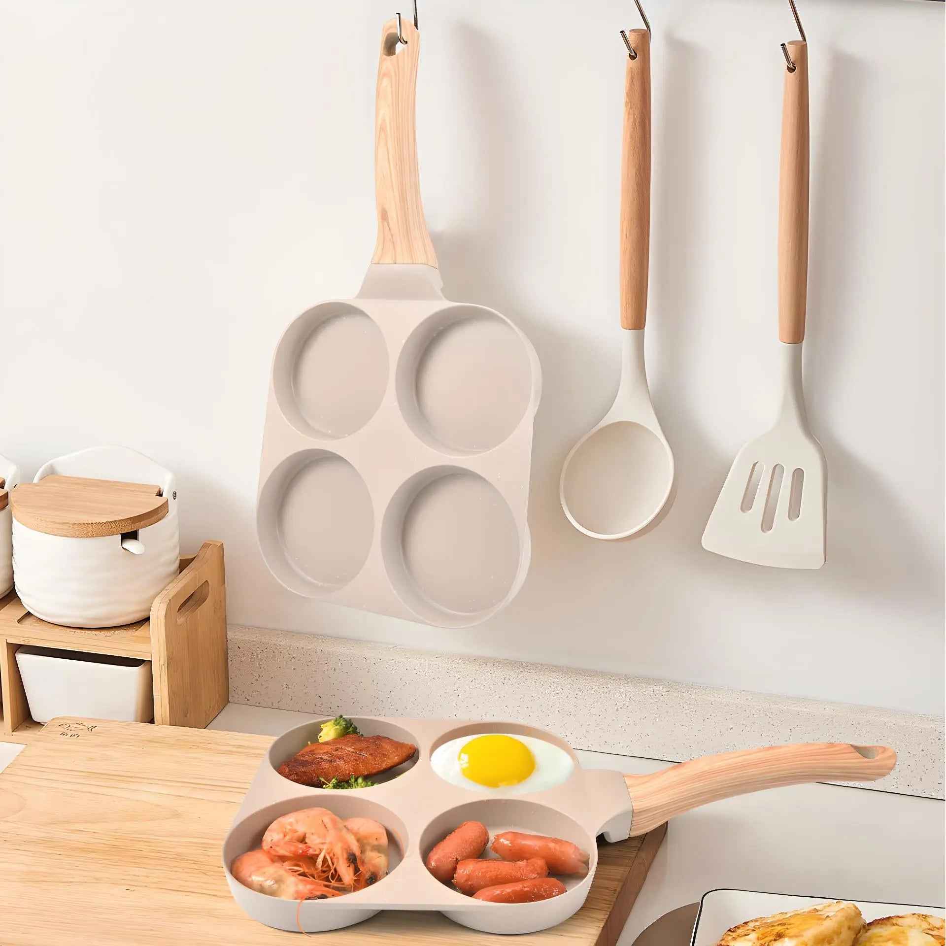 SPORWAY Poele a Crepe à 4 Moules: Poêle Pancakes Antiadhésive pour Hamburger Oeuf Frit, pour Cuisinière à Induction Gaz et Électrique en Céramique SPORWAY Poele a Crepe à 4 Moules: Poêle Pancakes Antiadhésive pour Hamburger Oeuf Frit, pour Cuisinière à Induction Gaz et Électrique en Céramique