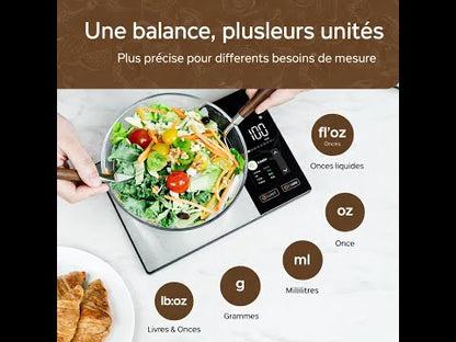 Vidéo de démonstration : Balance cuisine connectée intelligente | NutriConnect™