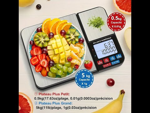 Vidéo de démonstration : Balances De Cuisine Double Plateforme | DoublePrecision
