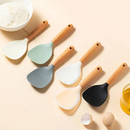 spatule cuisine silicone pour cuiseur à riz et préparation chaude
