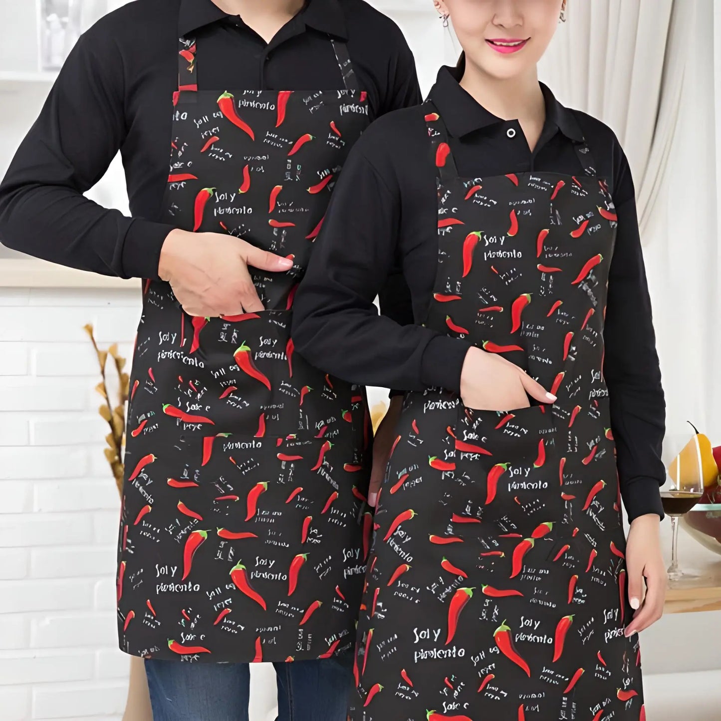 tablier de cuisine anti taches facile à nettoyer